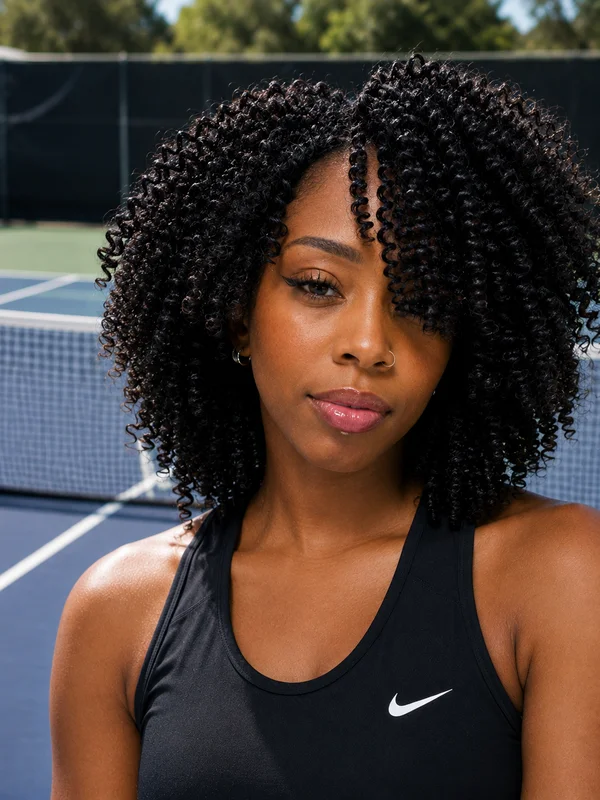 Taylor LeFridge, ASCENT co-founder, portrait on a tennis court
